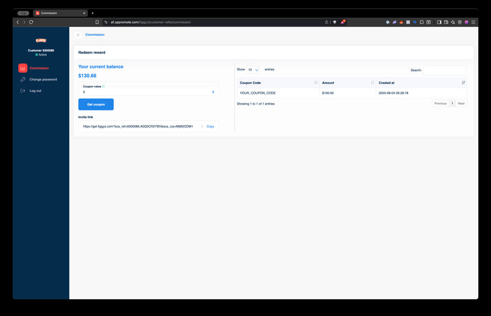 Referral Dashboard